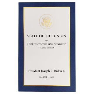2022 Joe Biden State of the Union Address  to 117th Congress Program