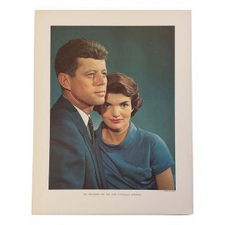1960s The President And Mrs John Fitzgerald Kennedy Classic Portrait Print