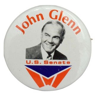 John Glenn U.S. Senate Button