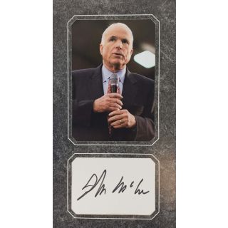 John McCain Signature WIth Photo