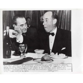 1952 Lyndon Johnson and Adlai Stevenson Jefferson-Jackson Day Dinner