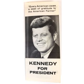 1960 Kennedy For President- American Farmer Brochure - Wisconsin Version 2