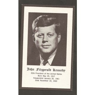 John F. Kennedy Mass Card