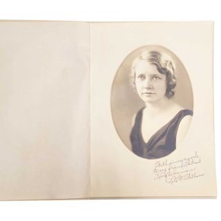 Lola Williams 1st Woman to Serve as Secretary to a U.S. Vice President Signed Portrait