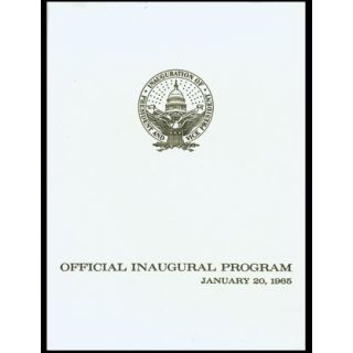 Lyndon Johnson Inaugural Program