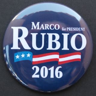Marco Rubio 2016 campaign buttons