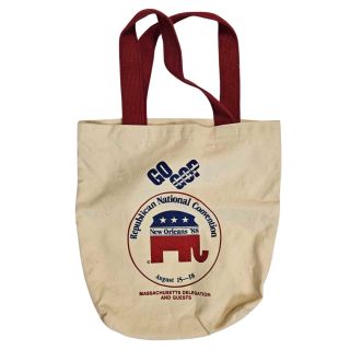 1988 George Bush Republican National Convention Canvas Bag -FedEx Sponsorship