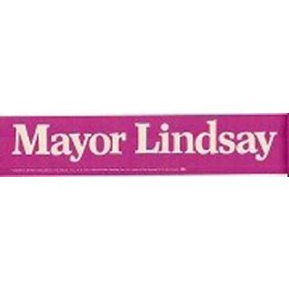 Mayor Lindsay Bumper Sticker