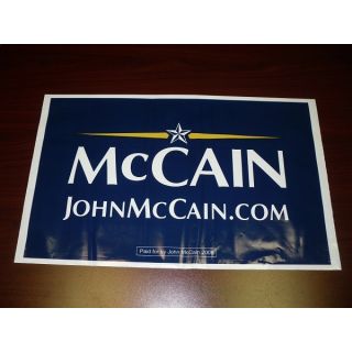 McCain campaign sign