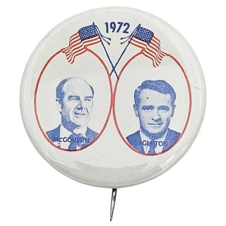 1972 McGovern Ill-Fated Choice for VP Eagleton Campaign Button