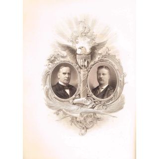 1901 William McKinley & Theodore Roosevelt Inaugural Program Book