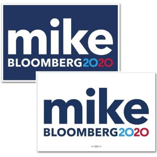 2020 Michael Bloomberg for President Campaign Rally Sign Poster Set