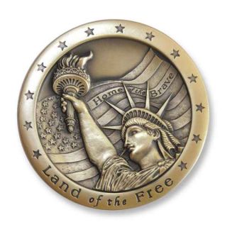 Land of the Free Statue of Liberty Medallion