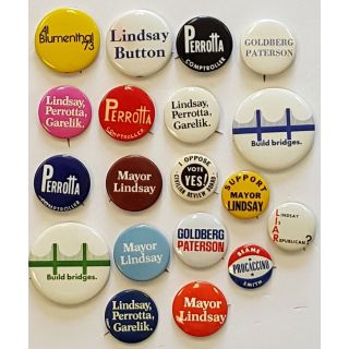 1960's & 1970's New York City & State  Button Collection (18)