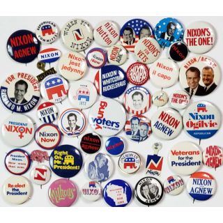 Richard Nixon Button Pin Jewelry Collection 124