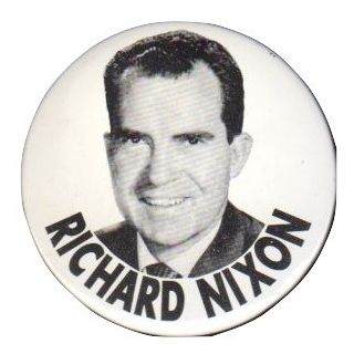Richard Nixon Celuloid Button