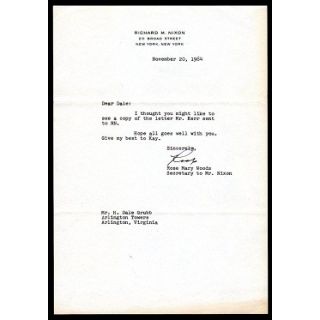 Nixon Rose Mary Woods Letter
