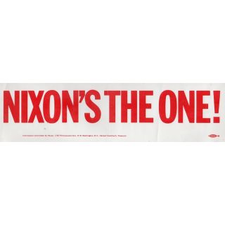 Nixon's The One Nixon Bumper Sticker