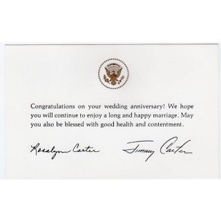 White House Wedding Anniversary card
