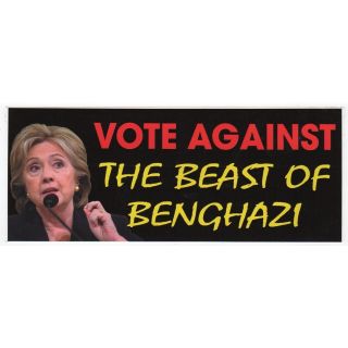 Anti Hillary Clinton Benghazi Bumper Sticker