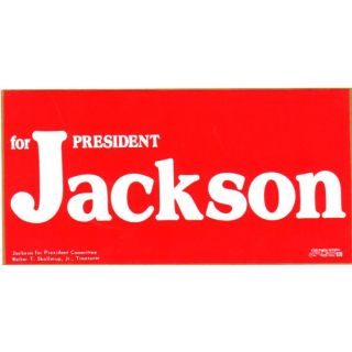 Jackson for President Sticker