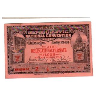 Franklin D. Roosevelt Collectible Ticket