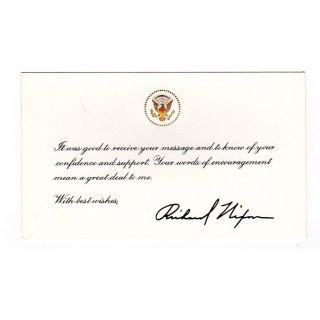 Nixon administration Vietnam War policy support card