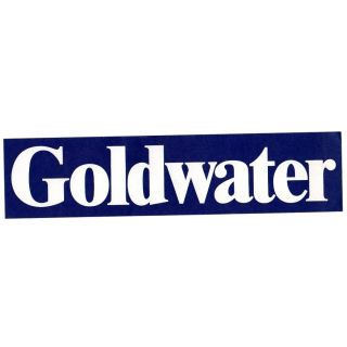 1964 Goldwater '64 Republican Campaign Bumper Sticker