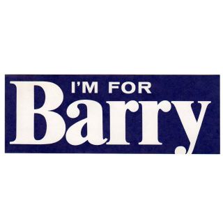 I'm for Barry Goldwater Bumper Sticker