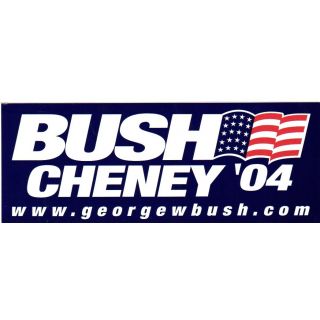 George Bush bumper sticker