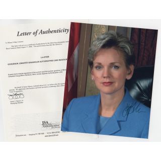 Michigan Governor Jennifer Granholm Signed Photo