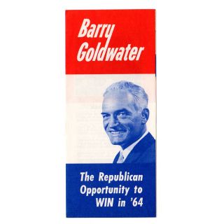 1964 Barry Goldwater Republican Opportunity Campaign Brochure