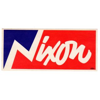 Richard Nixon Stylized Bumper Sticker