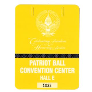 2005 Inaugural Press Badge
