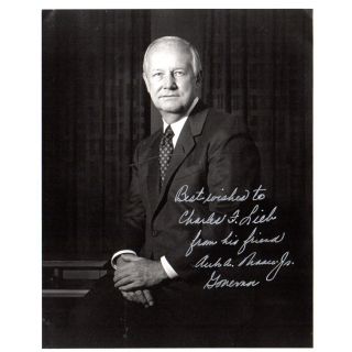 Arch Moor Jr.  Governor of West Virginia Signed Photo 