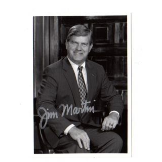 Jim Martin Governor of North Carolina Signed Photo 