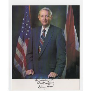 Guy Hunt Governor Alabama Signed Photo 
