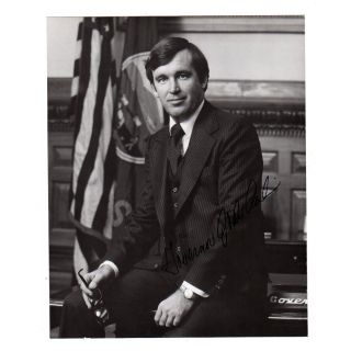 John Carlin Governor Kansas Signed Photo 