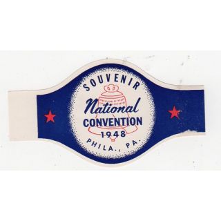 1948 Republican National Convention Sticker Label