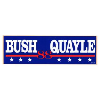 Bush Quayle '92 bumper stickers