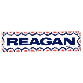 1976 Large Ronald Reagan for President Campaign Bumper Sticker