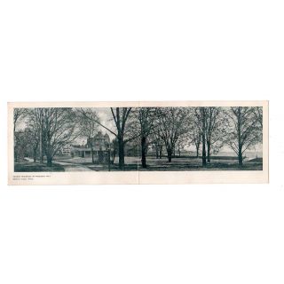 1907 Summer Residence of President Taft Panorama Photo Postcard