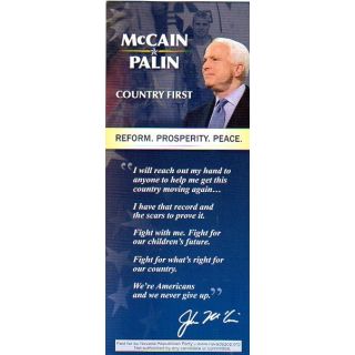 McCain Palin Country First