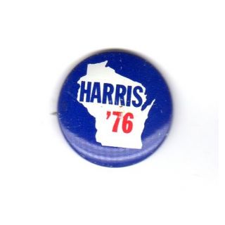 Harris '76 button