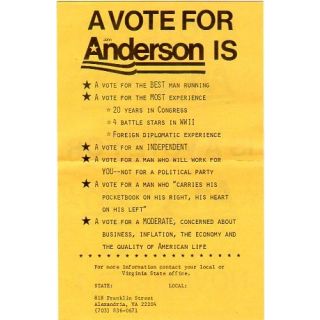A Vote for Anderson is