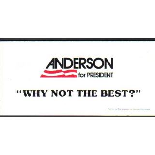 John Anderson campaign literature