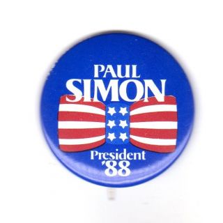Paul Simon President '88 Button