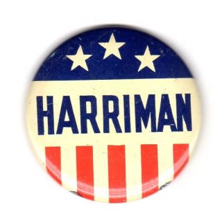 Averell Harriman Cmapiagn Button