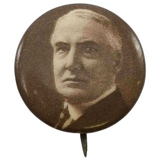 1920 Warren Harding Portrait Campaign Button