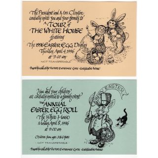 1996 Annual Easter Egg Roll and Display Tickets